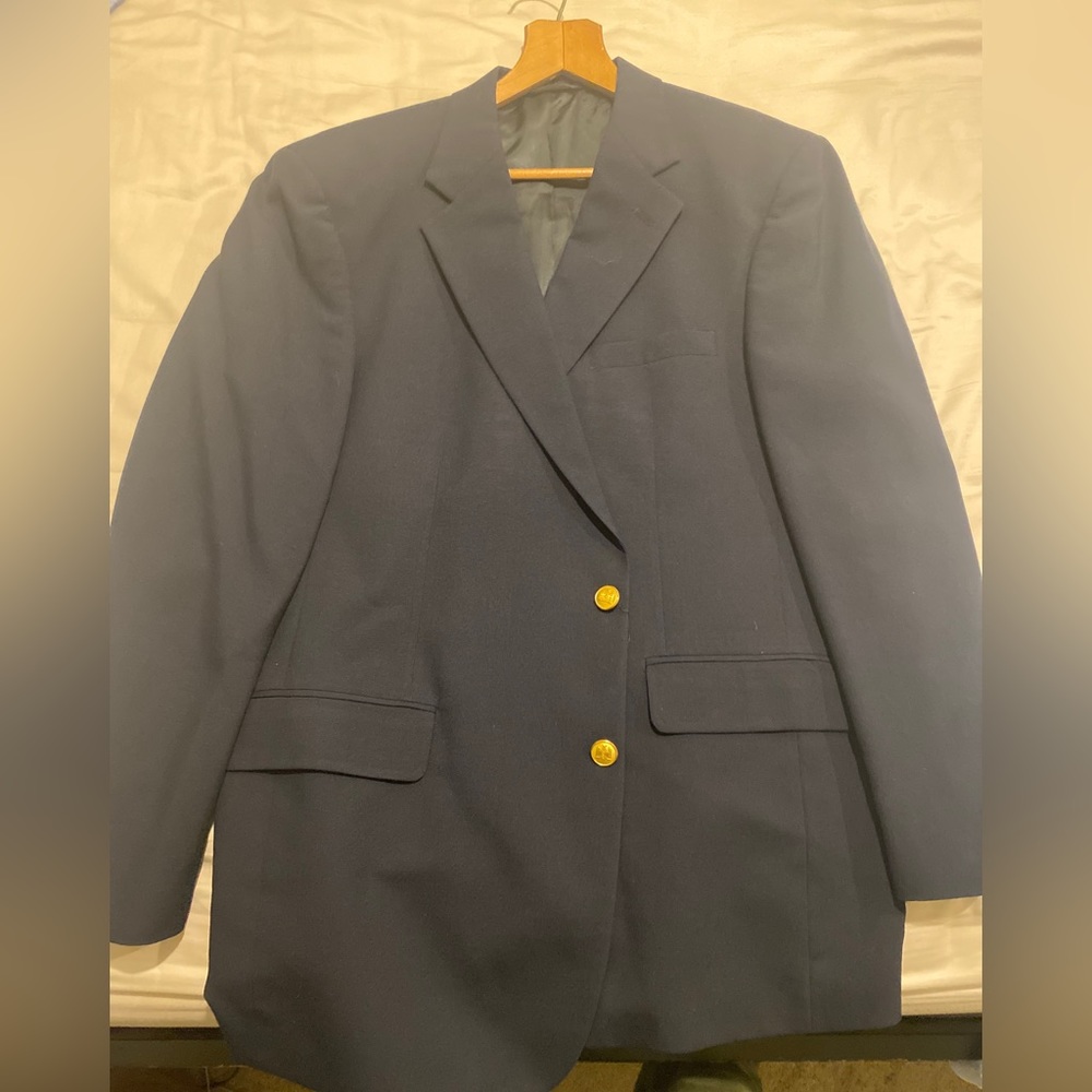 Brooks brothers navy blue blazer 44R
